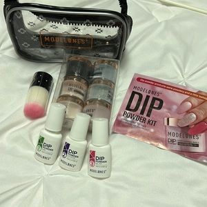 Practically new Modelones dip nail kit